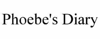 phoebe's diary