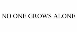no one grows alone