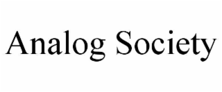 analog society