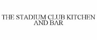 the stadium club kitchen and bar
