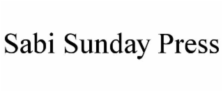 sabi sunday press