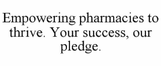 empowering pharmacies to thrive. your success, our pledge.