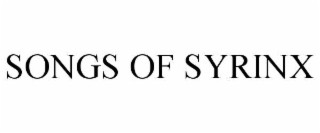 songs of syrinx
