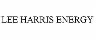 lee harris energy