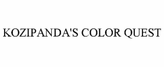 kozipanda's color quest