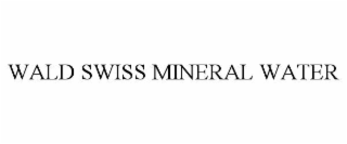 wald swiss mineral water