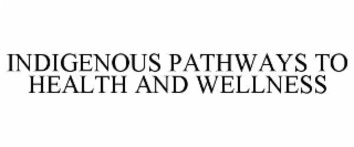 indigenous pathways to health and wellness
