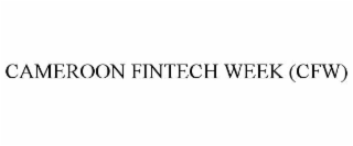 cameroon fintech week (cfw)