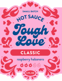 hot sauce tough love small batch classic raspberry habanero 5 fl oz