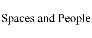 spaces and people