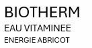 biotherm eau vitaminee energie abricot