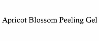 apricot blossom peeling gel