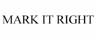 mark it right