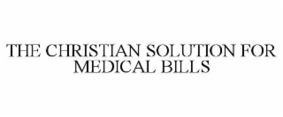 the christian solution for medical bills