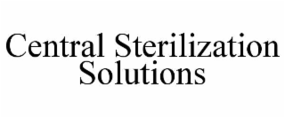 central sterilization solutions