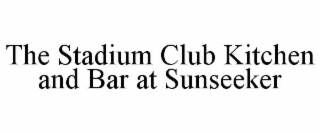 the stadium club kitchen and bar at sunseeker