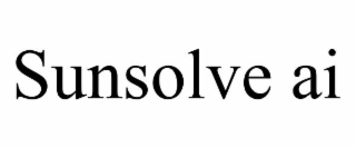 sunsolve ai