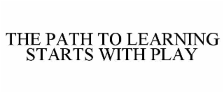 the path to learning starts with play