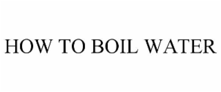how to boil water