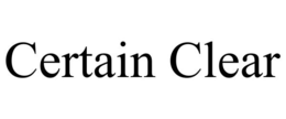 certain clear