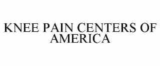 knee pain centers of america