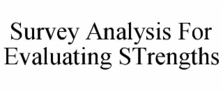 survey analysis for evaluating strengths