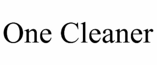 one cleaner