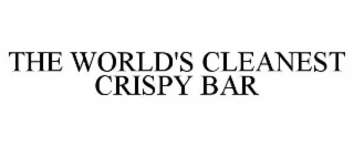 the world's cleanest crispy bar