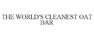 the world's cleanest oat bar