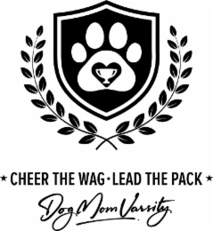 cheer the wag lead the pack dog mom varsity