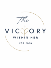 the trademark ‘the victory within her,’ established in 2018, includes a stylized design featuring a heart and cross integrated within the word ‘victory,’ appearing as ‘victory.’ this trademark and logo represent the official branding of the podcast and ar