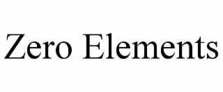 zero elements