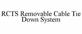 rcts removable cable tie down system