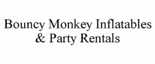 bouncy monkey inflatables & party rentals