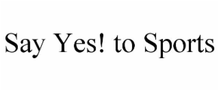 say yes! to sports