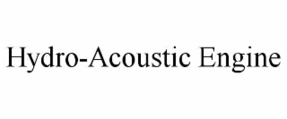 hydro-acoustic engine
