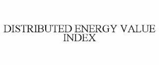 distributed energy value index