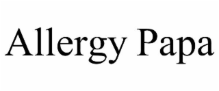 allergy papa