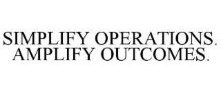 simplify operations. amplify outcomes.
