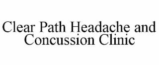 clear path headache and concussion clinic