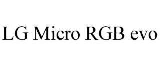 lg micro rgb evo