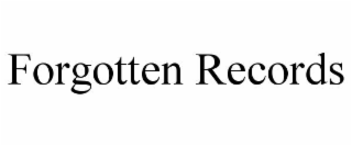 forgotten records