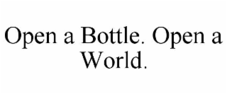 open a bottle. open a world.