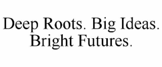deep roots. big ideas. bright futures.