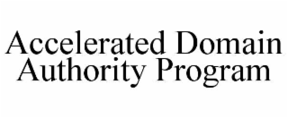 accelerated domain authority program
