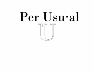 per usu·al u
