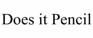 does it pencil