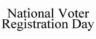 national voter registration day