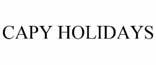 capy holidays