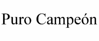 puro campeÓn